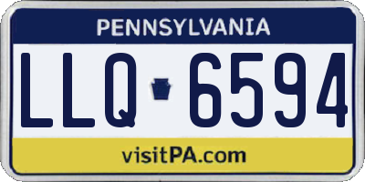 PA license plate LLQ6594