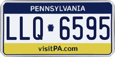 PA license plate LLQ6595