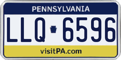 PA license plate LLQ6596