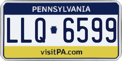 PA license plate LLQ6599