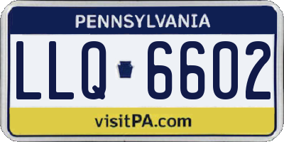 PA license plate LLQ6602