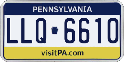 PA license plate LLQ6610