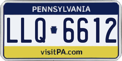 PA license plate LLQ6612