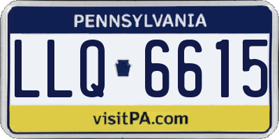 PA license plate LLQ6615