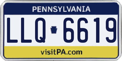 PA license plate LLQ6619