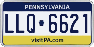 PA license plate LLQ6621