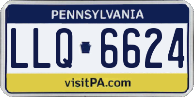 PA license plate LLQ6624