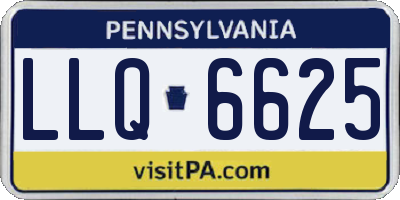 PA license plate LLQ6625