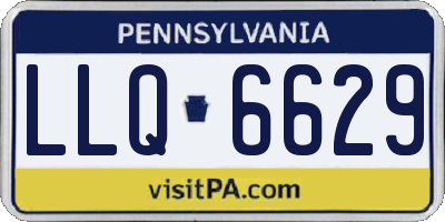 PA license plate LLQ6629