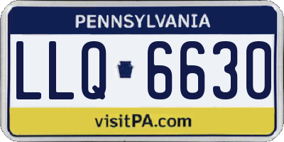 PA license plate LLQ6630