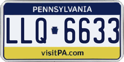PA license plate LLQ6633