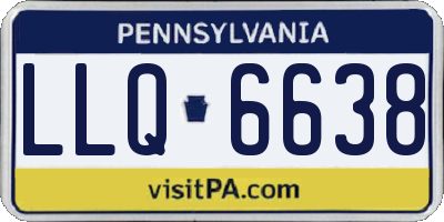 PA license plate LLQ6638