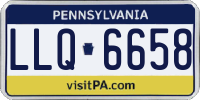PA license plate LLQ6658