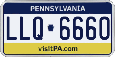 PA license plate LLQ6660