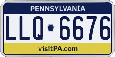 PA license plate LLQ6676