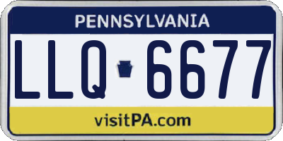 PA license plate LLQ6677