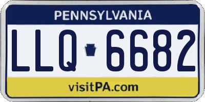 PA license plate LLQ6682