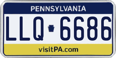 PA license plate LLQ6686