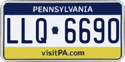 PA license plate LLQ6690