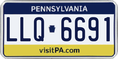 PA license plate LLQ6691