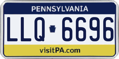 PA license plate LLQ6696