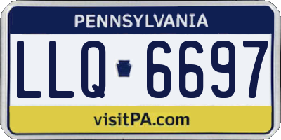 PA license plate LLQ6697
