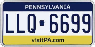 PA license plate LLQ6699