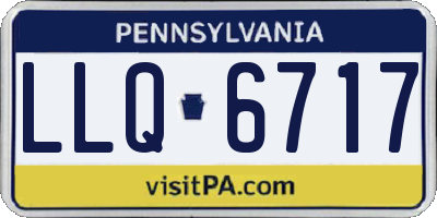 PA license plate LLQ6717