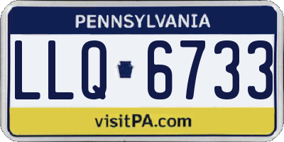 PA license plate LLQ6733