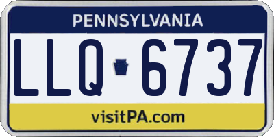 PA license plate LLQ6737