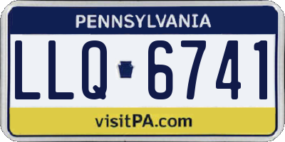 PA license plate LLQ6741