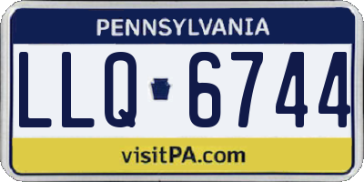 PA license plate LLQ6744