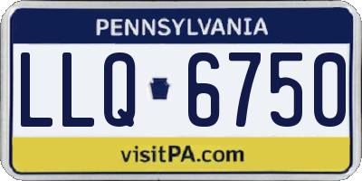 PA license plate LLQ6750