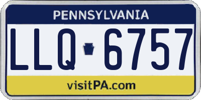 PA license plate LLQ6757
