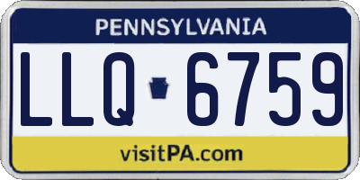 PA license plate LLQ6759
