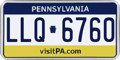 PA license plate LLQ6760