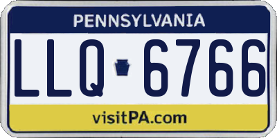 PA license plate LLQ6766