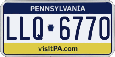 PA license plate LLQ6770