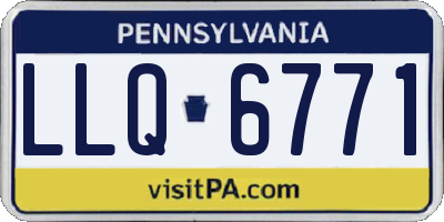 PA license plate LLQ6771