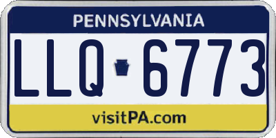 PA license plate LLQ6773