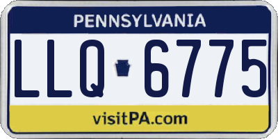PA license plate LLQ6775