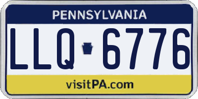 PA license plate LLQ6776