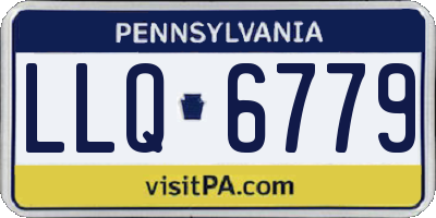 PA license plate LLQ6779