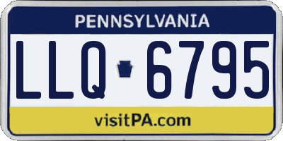 PA license plate LLQ6795