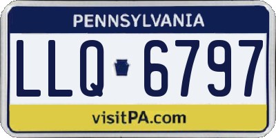 PA license plate LLQ6797