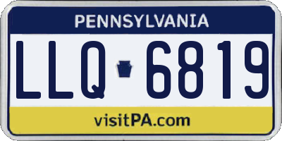 PA license plate LLQ6819