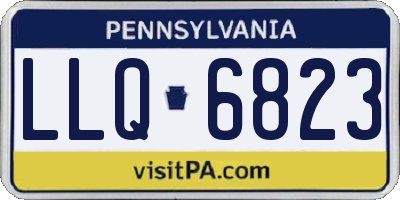 PA license plate LLQ6823