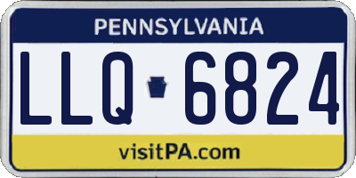 PA license plate LLQ6824
