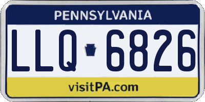 PA license plate LLQ6826