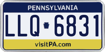 PA license plate LLQ6831